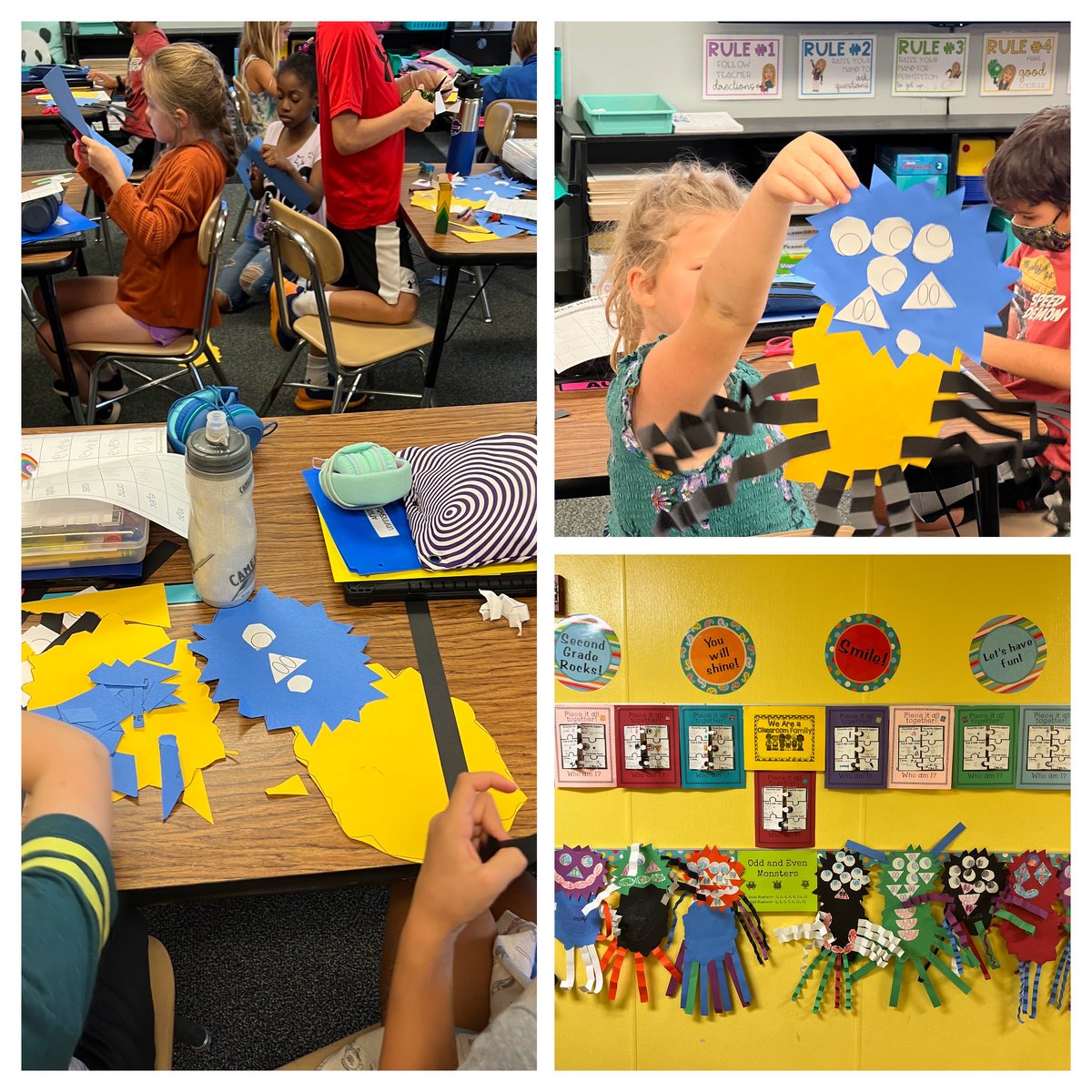 We have a creative group of 2nd graders. Love the math monsters!