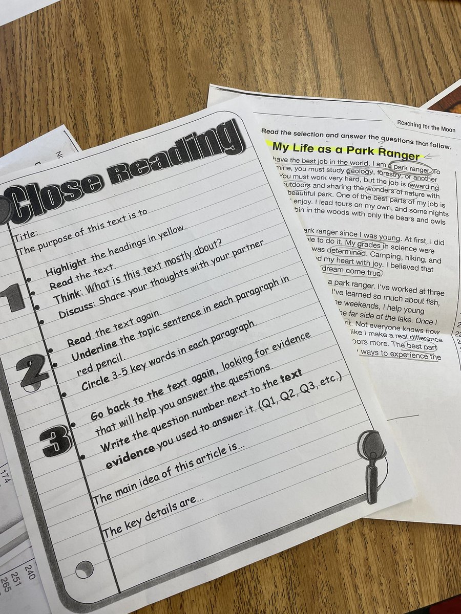 We started our ELA lessons today! We’re already practicing great reading strategies! #WeAreBrookside <a href="/mtsdfalcons/">MTSDFALCONS</a>