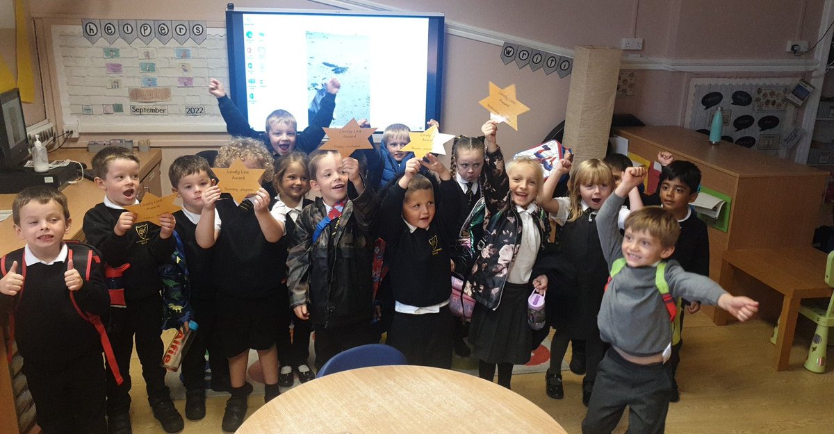 Well done <a href="/P1_2Carmuirs/">Miss Paterson</a>. You won our 'Lovely Line' award this week, so you were able to enjoy an extra play and a small treat. Fantastic! 🌟 <a href="/carmuirsprimary/">Carmuirs Primary</a>