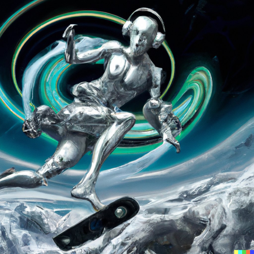 RobotMultiverse's tweet photo. GNARLY!
AI❌ART
Artist collaboration with an AI, Dall•E
#ai #robot⁠ #midjourney #digitalart #aiart #generativeart #robotics #aiartist #machinelearning #midjourneyart #nftcommunity #nftlove #skater #skateboarding #skateboard #skateboardart #skatelife #gnarly #tricks #life #art https://t.co/X3y5evdEIV
