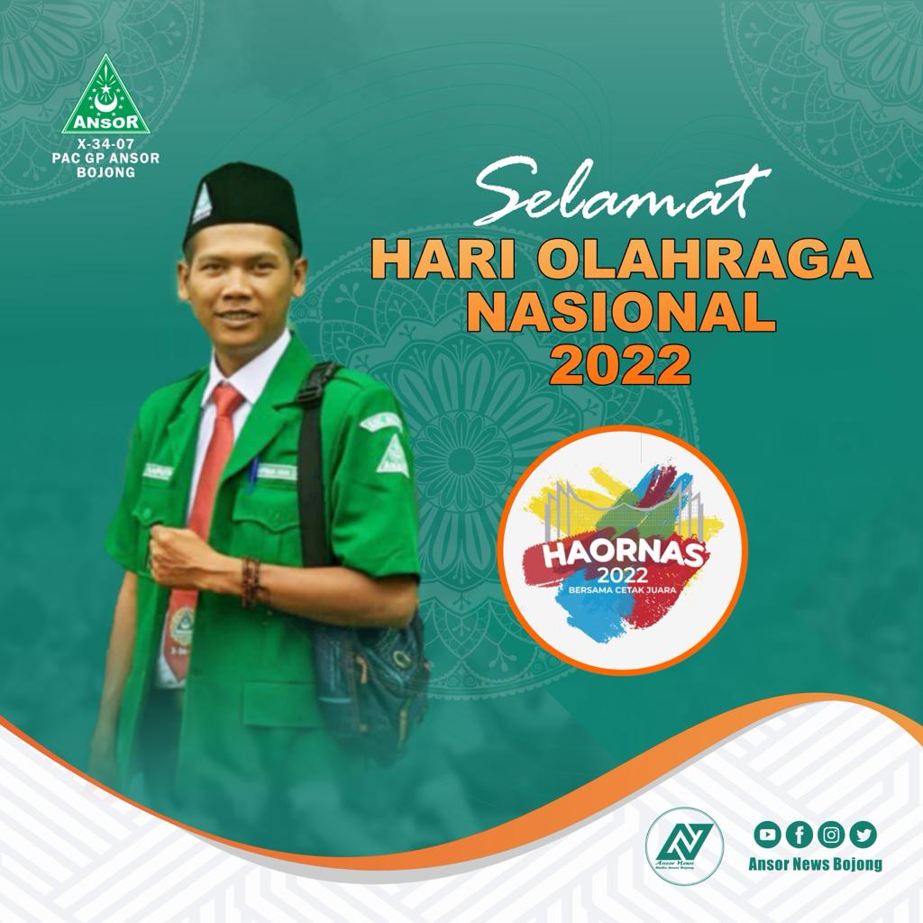 NewsAnsor's tweet photo. Selamat Hari Olahraga Nasional 2022

Didi Saputra 
Wakil Ketua Bidang Olahraga, Seni dan Budaya PAC GP Ansor Bojong

Tim Media Ansor News Bojong

Dukung akun media sosial resmi PAC GP Ansor Bojong : https://t.co/rw0HadTMCo
___________________

#NUOnline
#nahdlatululama https://t.co/S4A6S6vapL