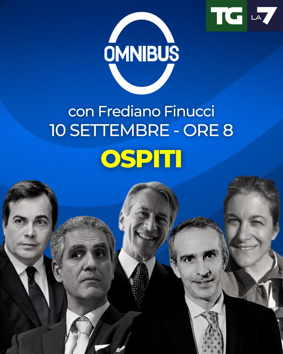 Omnibus La7 On Twitter Tra Poco Alle 8 00 A OmnibusLa7 Con 