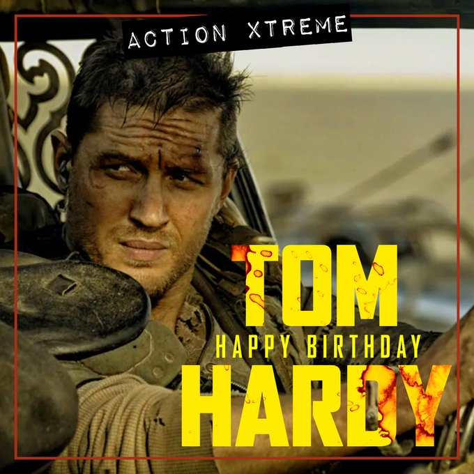 \"My name is Max. My world is fire and blood.\" Happy Birthday to Tom Hardy! 