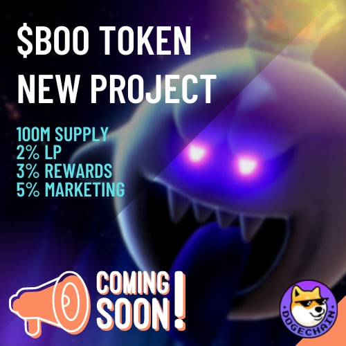 BOO_TOKEN's tweet photo. 👻 $BOO token comes to revolutionize the Doge space! 🐶 The first token that will pay it’s users in 💰 $USDC when holding our token!

Buy and Hold $BOO to earn $USDC!  ✅

📎 Website: https://t.co/vgshdBOMRV
📎 Telegram Group: https://t.co/kSPuOuRAl6

📢 Lets spread the word ‼️ https://t.co/eK7wZMQej9