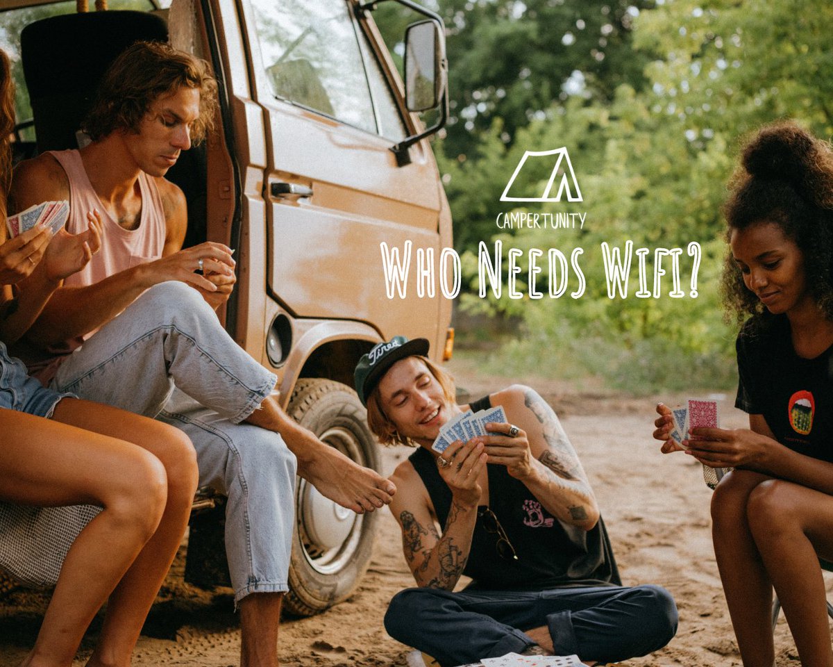 campertunity's tweet image. Who needs Wifi, when you can get outside and into nature with your friends instead!?😎 ⁠
⁠
What's your fav activity or game to play while camping, hiking or at the cottage?🎴⁠
⁠#campertunity #camping #games