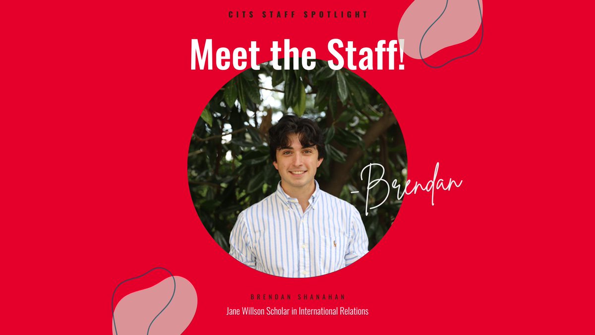 CITS Spotlight! Brendan Shanahan is a Jane Willson Scholar at CITS. He is a SUNY Albany Political Science graduate and focused on Global Politics in undergrad, and is interested in nonproliferation and energy security.

Fun Fact: Brendan is an avid Syracuse Basketball fan! https://t.co/3NzOARfYf7