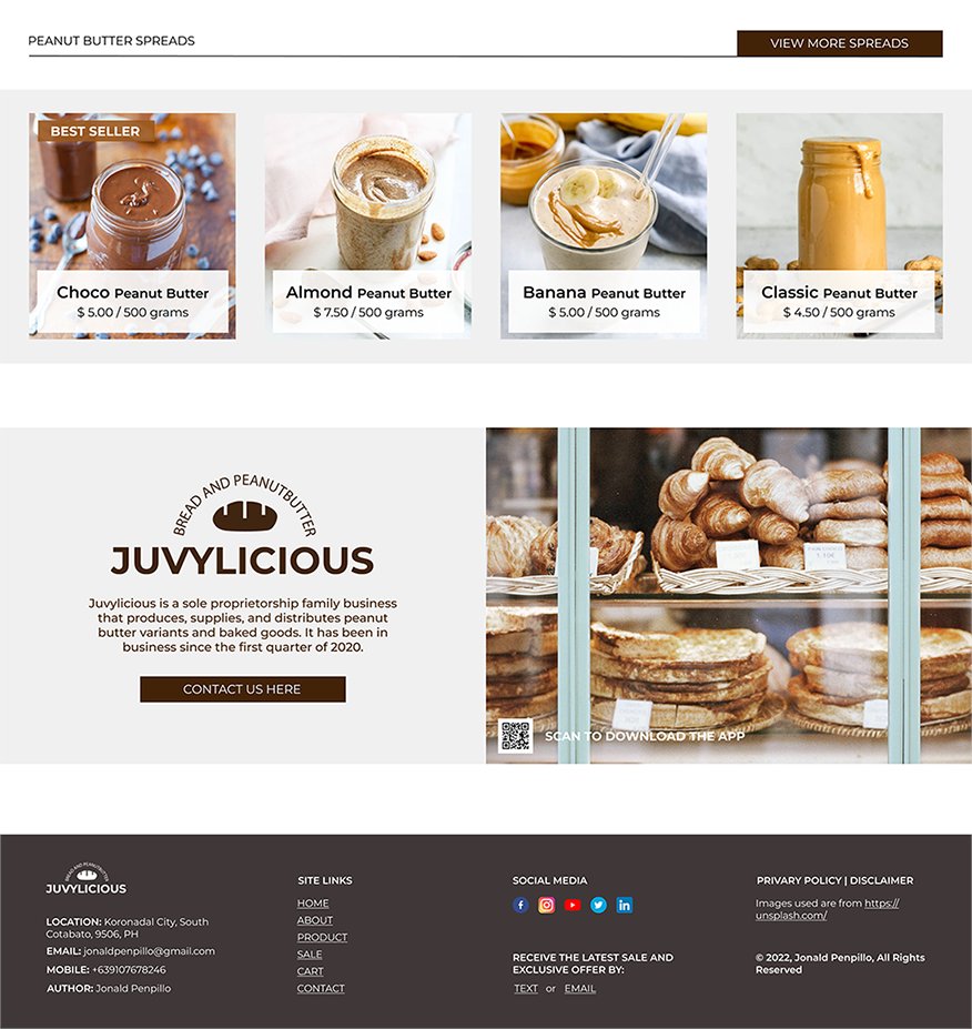 JPixelate's tweet photo. The landing page of Juvylicious e-commerce website.
It's a redesigned web page of my project when I was in 3rd-year college.
 #webdesign #landingpage #Figma https://t.co/X6RflMeJvP
