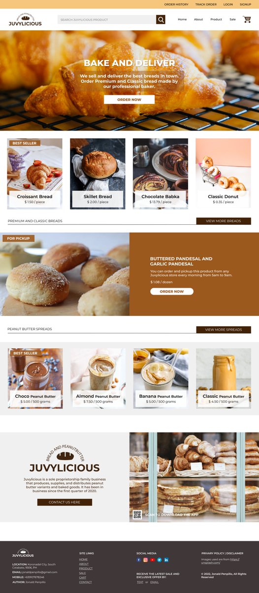JPixelate's tweet photo. The landing page of Juvylicious e-commerce website.
It's a redesigned web page of my project when I was in 3rd-year college.
 #webdesign #landingpage #Figma https://t.co/X6RflMeJvP