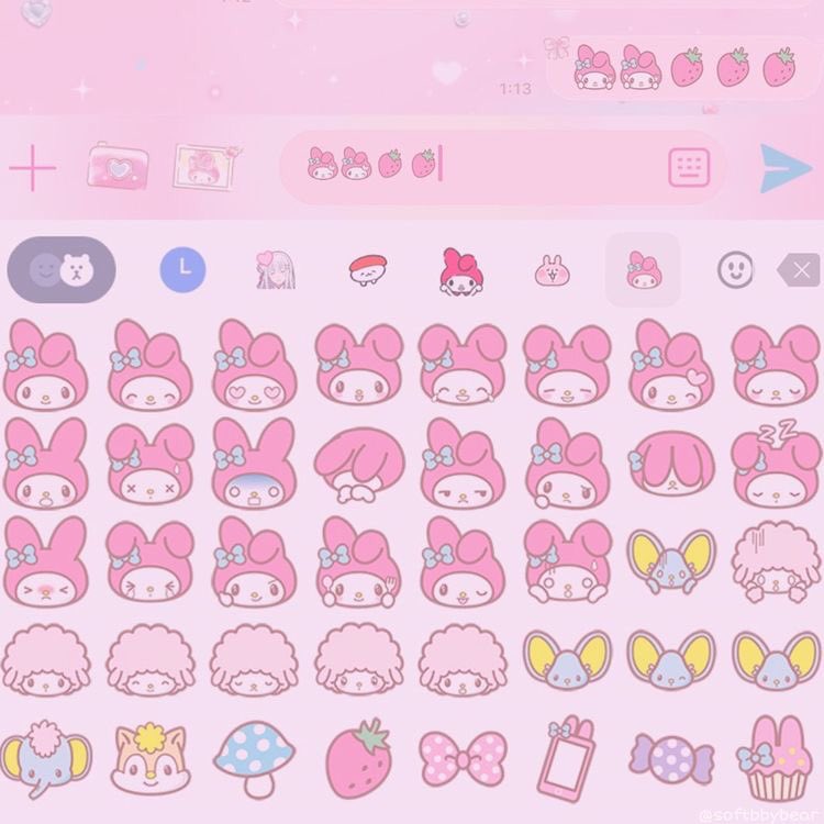 sanrio emojis ✧*:･