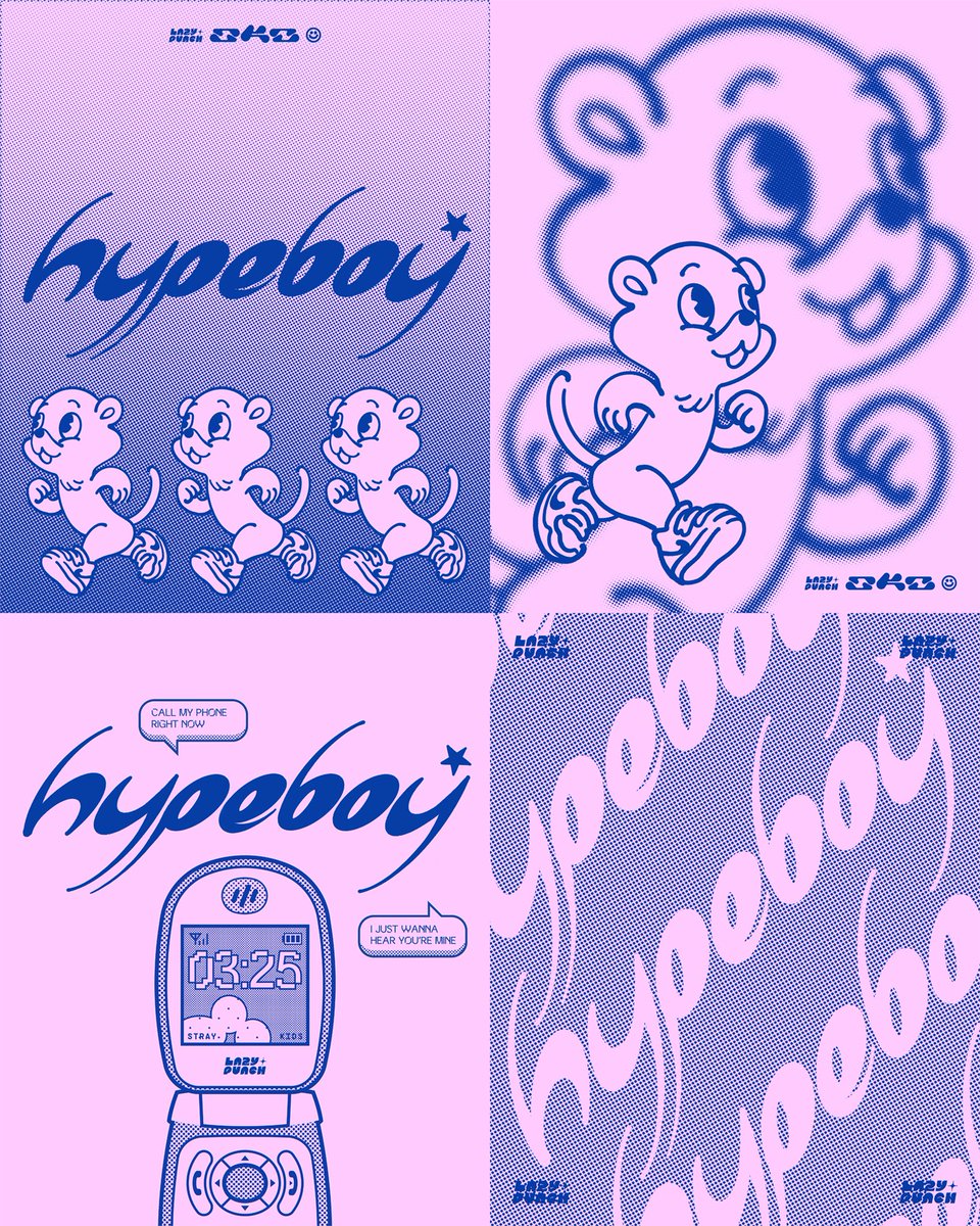 HYPEBOY★XTRAS
custom typography
inspired by newjeans 