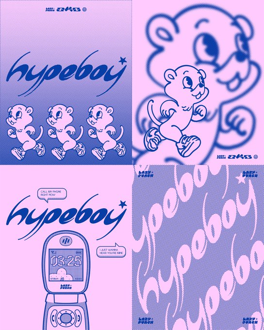 HYPEBOY★XTRAS
custom typography
inspired by newjeans 