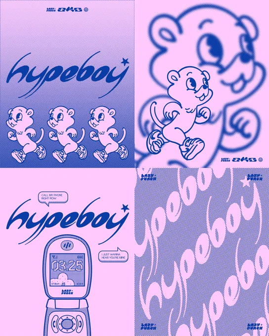 HYPEBOY★XTRAS
custom typography
inspired by newjeans 