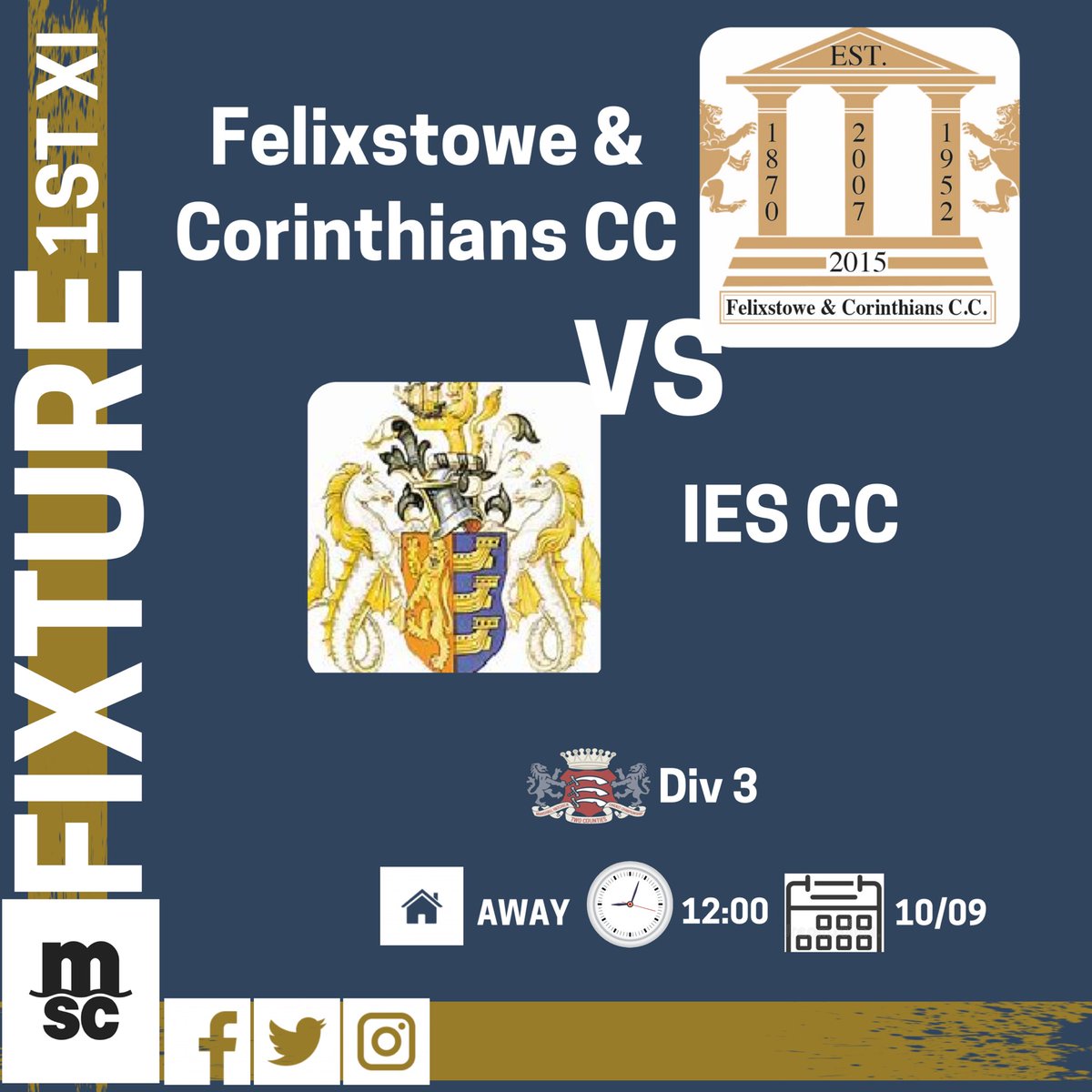 CCFelixstowe's tweet photo. 🏏Saturday Fixtures🏏 https://t.co/5jgVE0byLp