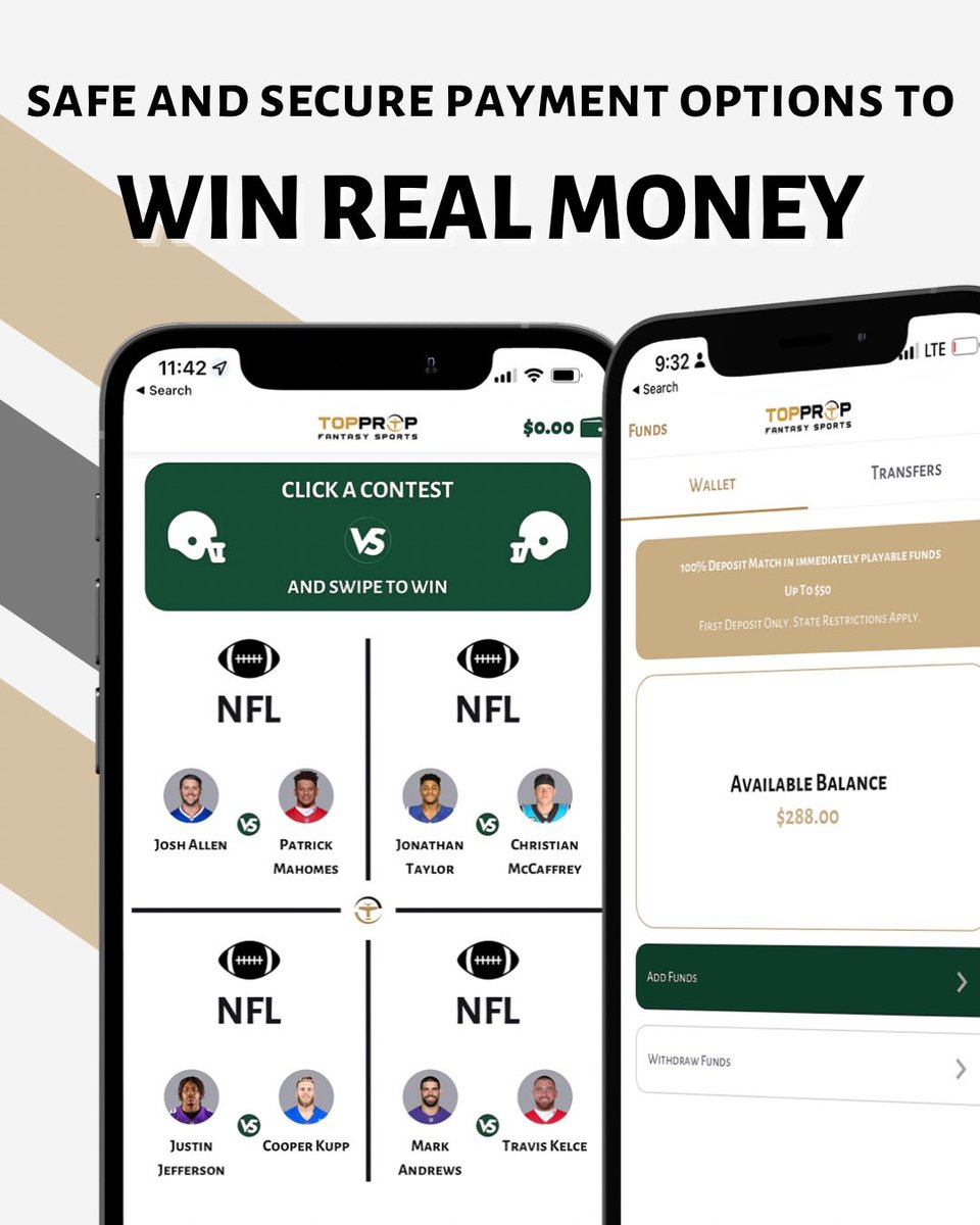 TopPropFantasy's tweet image. EXCLUSIVE: The TopProp App is Live 🚀

Click the link to download now and play fantasy sports like never before: qrco.de/topprop

• Player vs player contests in seconds
• Battle head-to-head against friends

#SwipeToWin