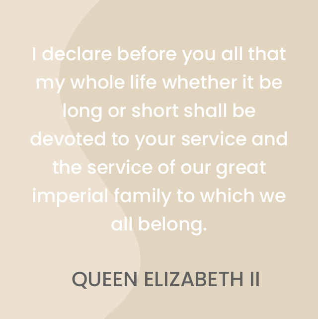 En su vigesimoprimer cumpleaños, el 21 de abril de 1947, la princesa Isabel se dirigió a todos los habitantes de la Commonwealth desde Ciudad del Cabo, en Sudáfrica. Esta frase es un extracto de su discurso.
Long live the #Queen 👑
