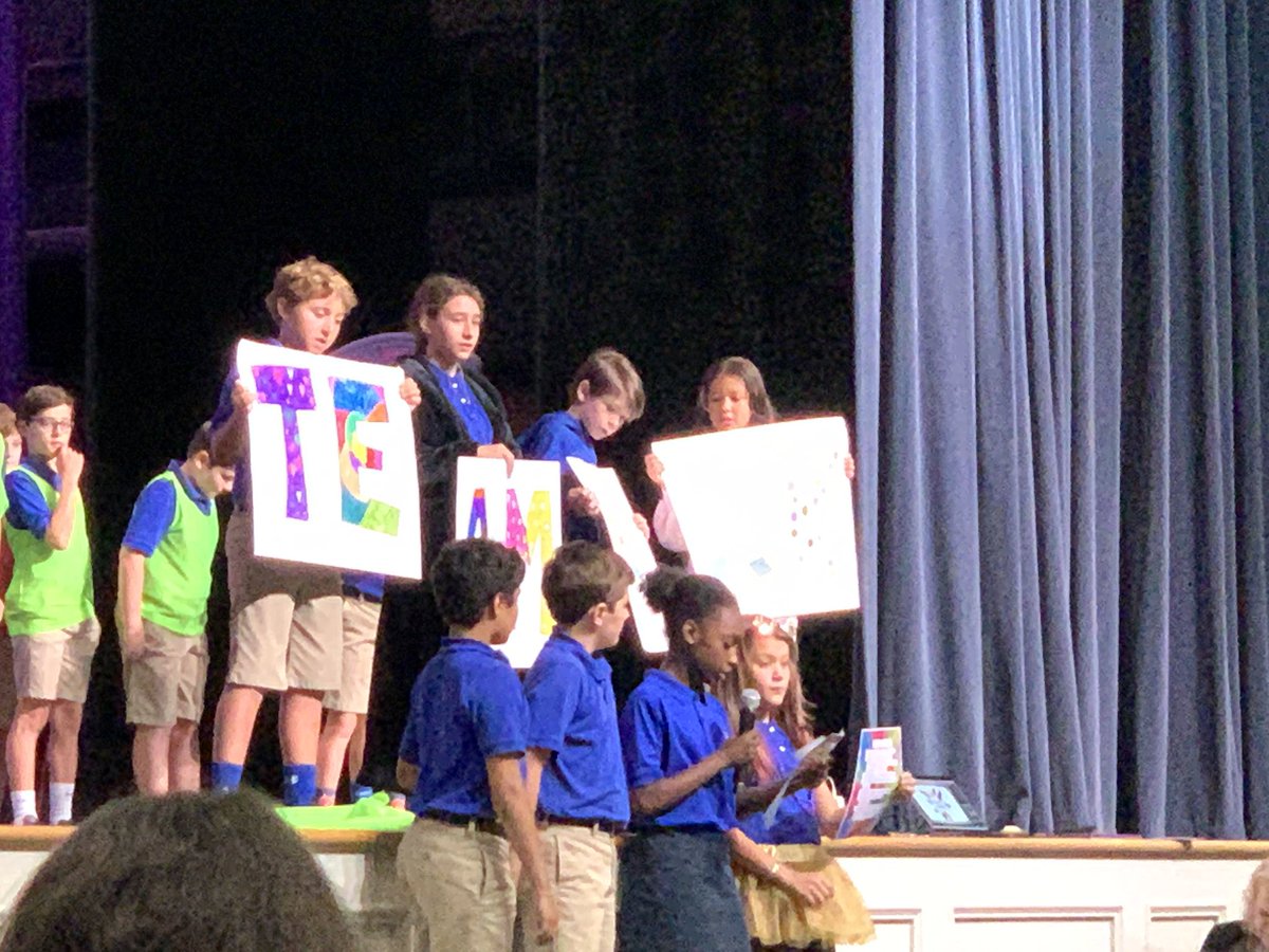 And the #6thTrinity theme for <a href="/trinityatl/">Trinity School</a> is…TEAMWORK!!! #trinitylearns <a href="/kstorysquared/">Kristi Story</a> <a href="/klyboomer/">Kailynn Y Boomer</a>