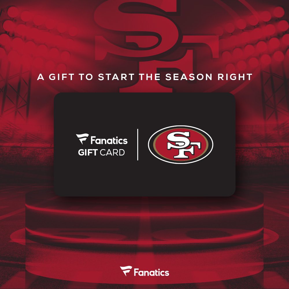 Deebo (@19problemz) on Twitter photo We're BACK! 🏈 My team <a href="/Fanatics/">Fanatics</a> has given me a $150 gift card to give away to a lucky fan! Retweet & comment below your favorite 49ers moment from last season, and I’ll pick one of you to splurge on some 49ers merch for game day! 🤝 #FanaticsExclusive #FTTB We're BACK! 🏈 My team <a href="/Fanatics/">Fanatics</a> has given me a $150 gift card to give away to a lucky fan! Retweet & comment below your favorite 49ers moment from last season, and I’ll pick one of you to splurge on some 49ers merch for game day! 🤝 #FanaticsExclusive #FTTB