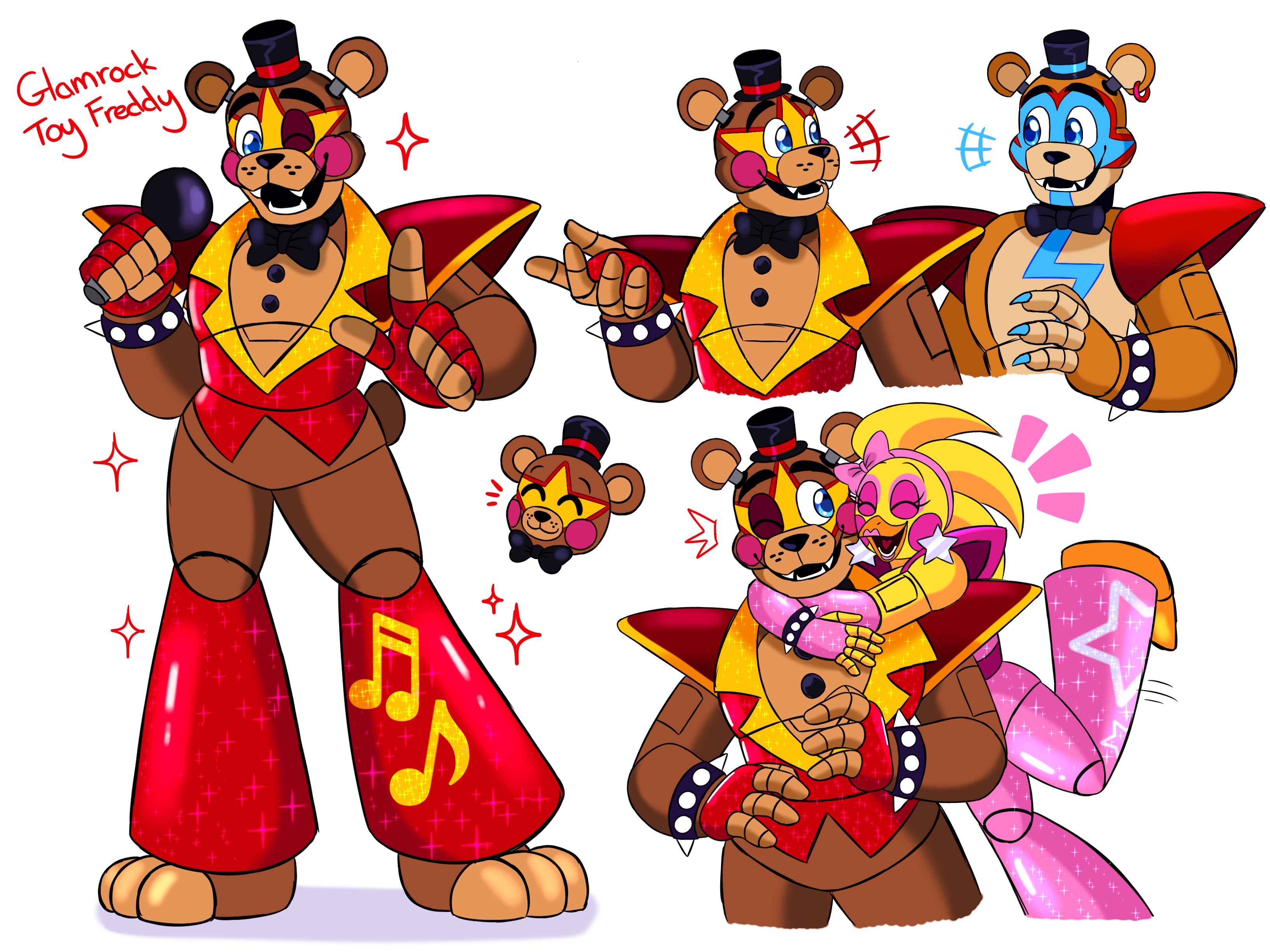 X 上的SketchQuill：「Glamrock Toy Freddy 🎵🎤✨ #FNAF #fnafsecuritybreach  https://t.co/jNndHasXwq」 / X