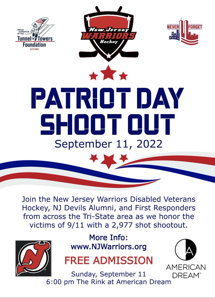 For 21yrs the nation echoed the phrase “Never Forget”. Aug 17, 2022 The 9/11 Tribute Museum in NYC closed its doors. That wknd I attended a #WarriorHockey tournament &amp; overheard a veteran say “So much for ‘Never Forget’” 
We. Aren’t.Forgetting. Please join us #NeverForget911