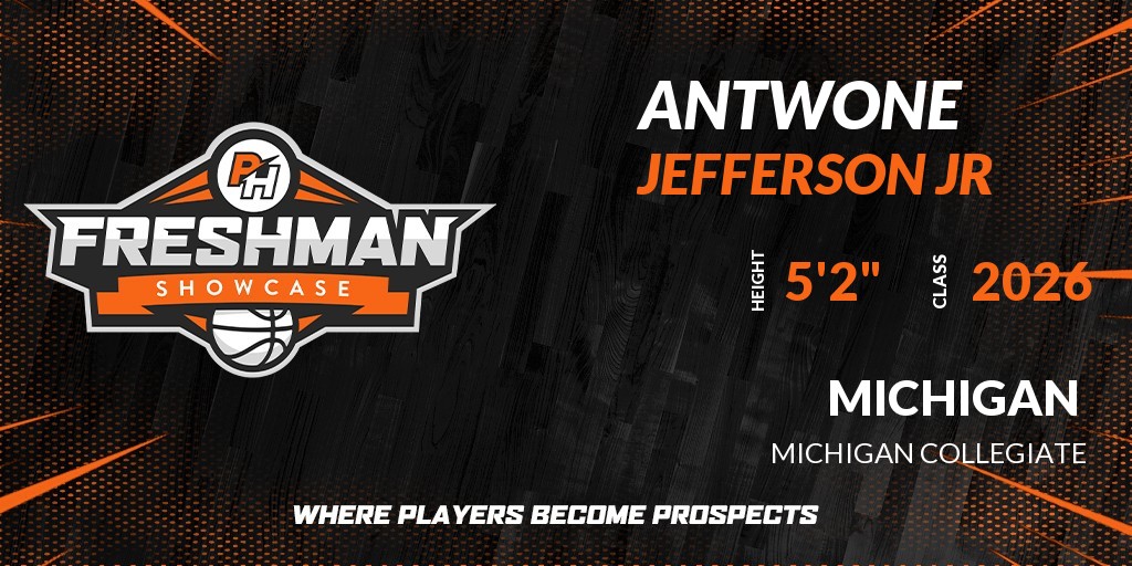 Welcome Class of 2026 Antwone Jefferson Jr (<a href="/AntwoneDeuce/">Antwone “Deuce” Jefferson Jr.</a>) of Michigan Collegiate HS to the <a href="/PrepHoopsMI/">Prep Hoops Michigan</a>  Freshman Showcase @ MSA Woodland. 

🔥🏀 #PHFreshmanShowcase 🏀🔥

Register NOW! 👇  
events.prephoops.com/e/488/register…