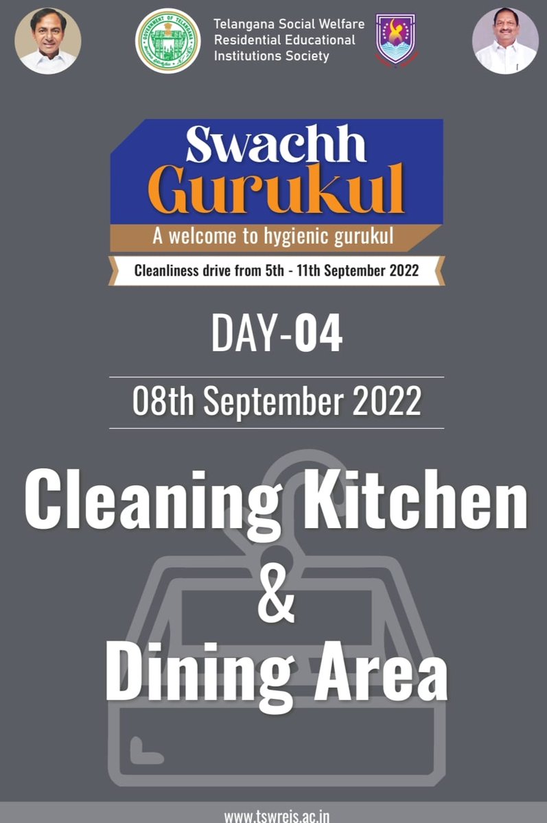 codeacadtswreis's tweet image. As a part of Swachh Gurukul Drive , Coding Academy involved in cleaning kitchen and dining area.
#Day4 #swachhgurukul @codeacadtswreis @TSWREISOCIETY @DRonaldRose