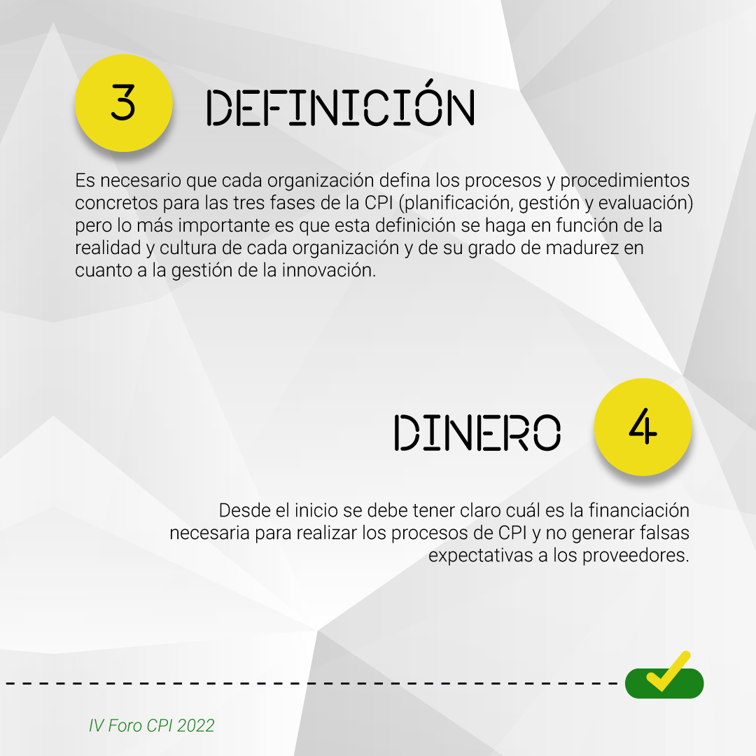 forocpi's tweet photo. ¿Sabes cuáles son los elementos que permiten implementar con éxito la CPI dentro de una entidad pública?. Son 4 los elementos bajo la denominación de las 4Ds: Decisión, Disposición, Definición y Dinero. Conoce más sobre cada elemento 👇🏽
#forocpi #cpi #comprapublicadeinnovacion https://t.co/i5UnzBXQgX