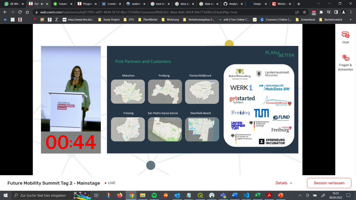 plan4better's tweet photo. Wir waren am #futuremobilitysummit des @TspBackgroundMT in Berlin und durften bei den #innovatorpitches teilnehmen. 🚀 Gemeinsam mit #WonderVision konnten wir beim Voting den zweiten Platz belegen 🙌 Glückwunsch an @horyznaerospace für den wohlverdienten Sieg! https://t.co/MYkhI7JQ44