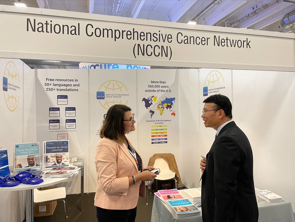 NCCN's tweet photo. NCCN is at #ESMO2022! Visit us at booth number #S226 through 12 September to learn more about NCCN global programs and resources! https://t.co/GHqaYIyiiQ