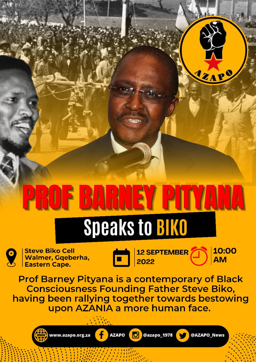 🖤🧡❤️ PROF BARNEY Pityana joining AZAPO to visit the Biko Cell at the Walmer Police Station where his Comrade and Friend was incarcerated before he was taken to the Sanlam Building where he was tortured and ultimately died at the Pretoria Maximum Prison on 12 September 1977.