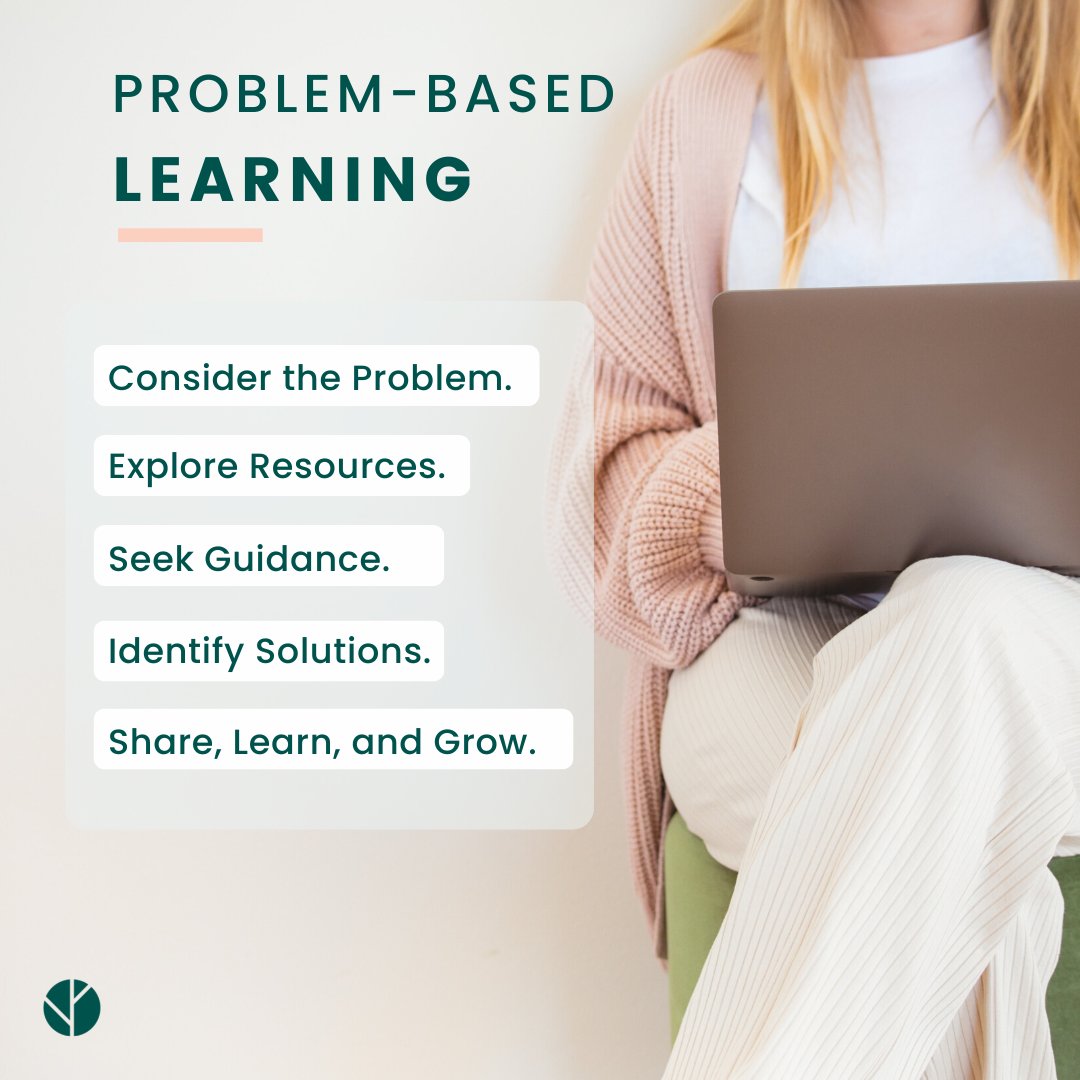 knowledgenowca's tweet photo. When designing problem-sets for learning, we follow a five-step process. This approach helps our team identify the important elements of a problem, whether we're creating an interactive scavenger hunt, a case study, or a branching scenario. #knowledgenow #problembasedlearning https://t.co/ODq07IRMuz