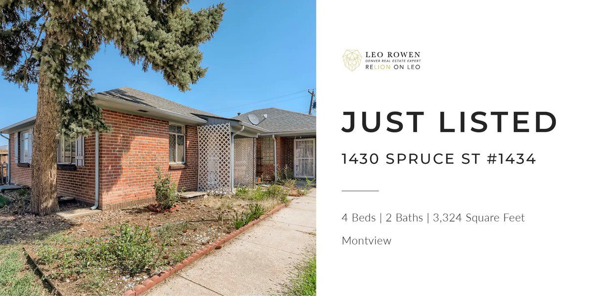 Rare opportunity to find a FULL brick duplex in #Montview! This has wonderful #incomepotential - rent both sides out or live in one while renting the other. Come check it out! #denverduplex #remaxhustle