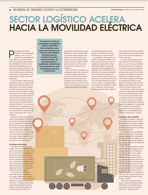 Conecta_Log's tweet photo. En el #DíaMundialdelaElectromovilidad, nuestra directora ejecutiva @mabel_leva destaca los beneficios de la movilidad eléctrica 🚚⚡️en el @DFinanciero 🗞️ https://t.co/vPsXcLWQqG