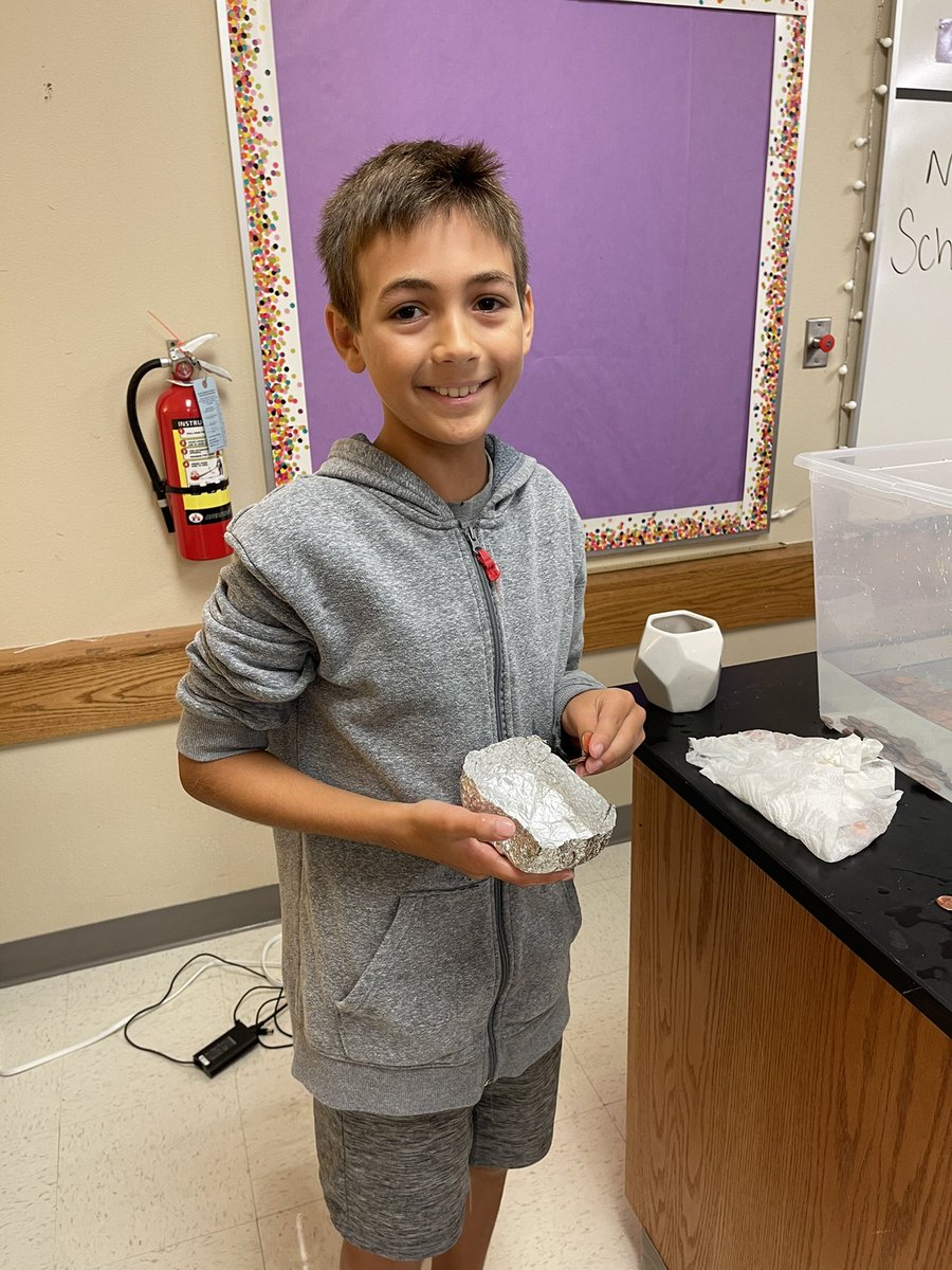 3rd period Penny Boat Challenge Champion is Efe! His champion boat held 69 pennies! #scienceiscool