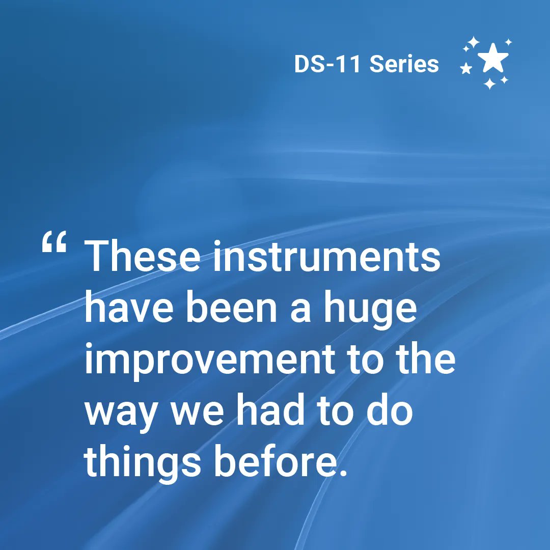 DeNovix's tweet image. Check out this review of the DS-11 Series #Spectrophotometer / #Fluorometer from Lance Richardson of @WestPoint_USMA:

"These instruments have been a huge improvement to the way we had to do things before. Less reagents, less waste, and no cuvettes are also big pluses for us."