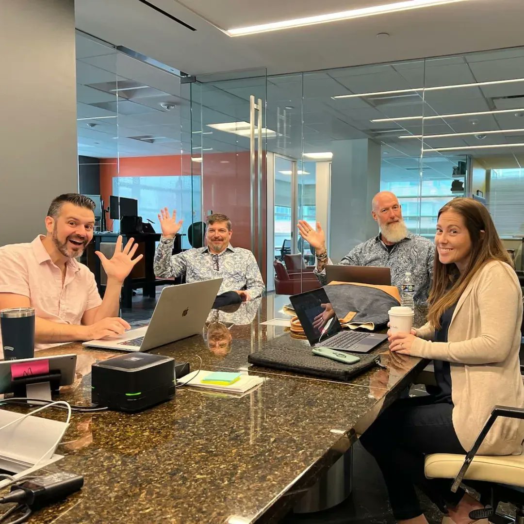 Hello 🖐️ from some friendly faces at the WOW office today. It's great to be together again.  
#TogetherWeWOW