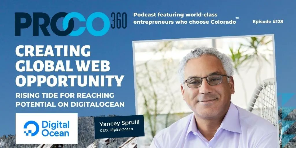 “WE ENABLE HUMAN BEINGS TO REACH THEIR POTENTIAL ALL AROUND THE PLANET.”  
Yancey Spruill, CEO, <a href="/digitalocean/">DigitalOcean</a> 
Listen now to hear how Yancey helps launch aspiring entrepreneurs around the world and more buff.ly/3TNEAGz

#businessculture #businesspodcast #colorado #culture