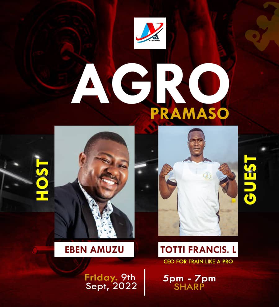 TottiLaryea's tweet photo. Don’t miss it
ASHIAMANTv
5-7 Pm Sharp
@trainlikeaprogh
#wearetrainlikeaprogh #trainlikeaprogh #quickstamina #laryeatotti #trainlikeaprototheworld #sports #personaltrainer #accra #nunguatlapgh #popcaanmusic #ctv #ghana #personaltrain https://t.co/C2dJYj08qp