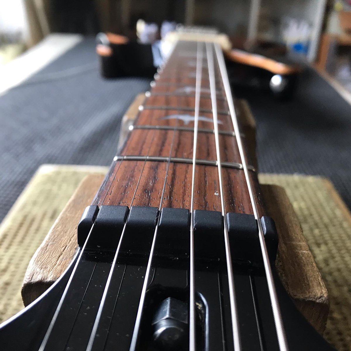 ABGuitartech's tweet photo. PRS SE - new top nut, frets dressed and serviced. Many thanks to Tony. #prs #prsguitars #prsse #prsguitar #topnut #fretdress #fretdressing #guitartech #guitartechnician #guitarrepair #guitarrepairs #guitarworkshop #guitarsetup #guitarsetups https://t.co/rrfQp8YqDN