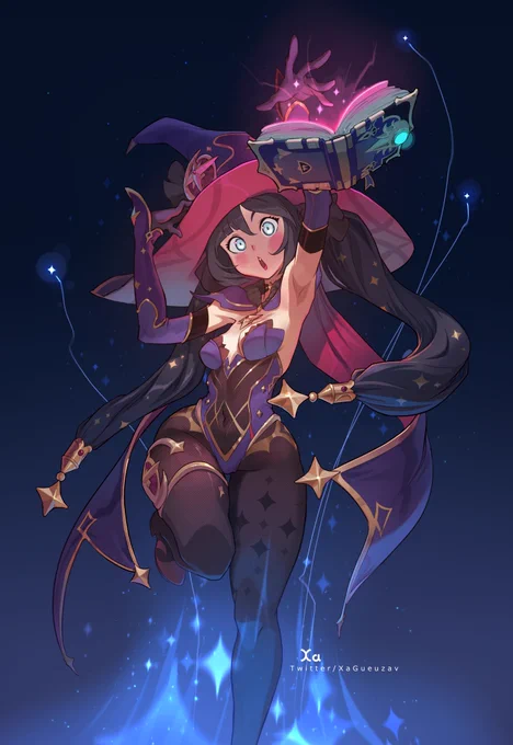 Maybe a bit too late for a Mona FanartFrom #Genshinlmpact 