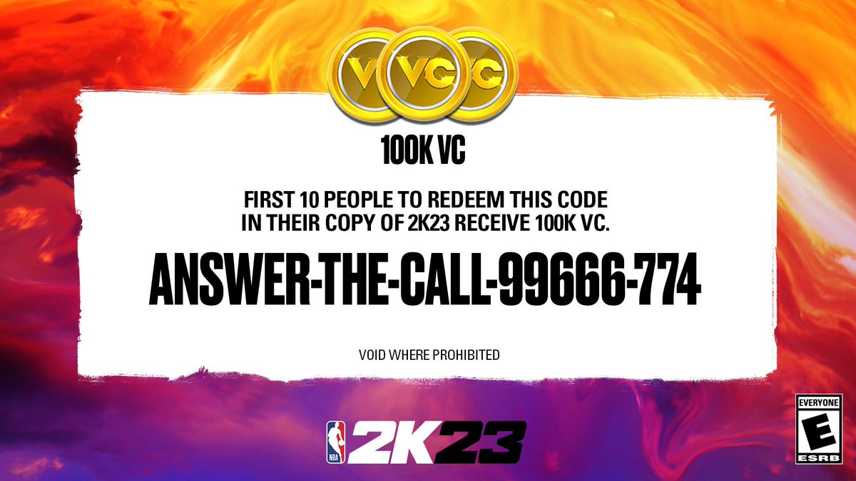 #2KDay is here and the first person to enter this code in NBA 2K23 will get some VC! Let’s go! (void where prohibited)