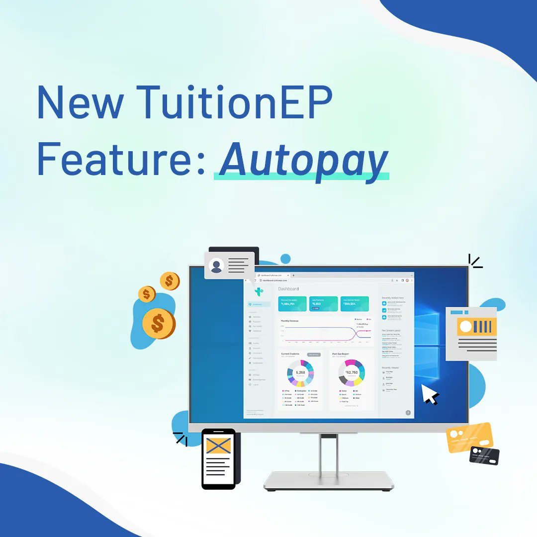We'd like to highlight some of the latest features added to TuitionEP to make it better! 🌟

#Autopay is one of TuitionEP's most requested features, and we've now made it possible to automate the payment process. This will make tuition payment easier! 💳

#edtech #tuitionapp