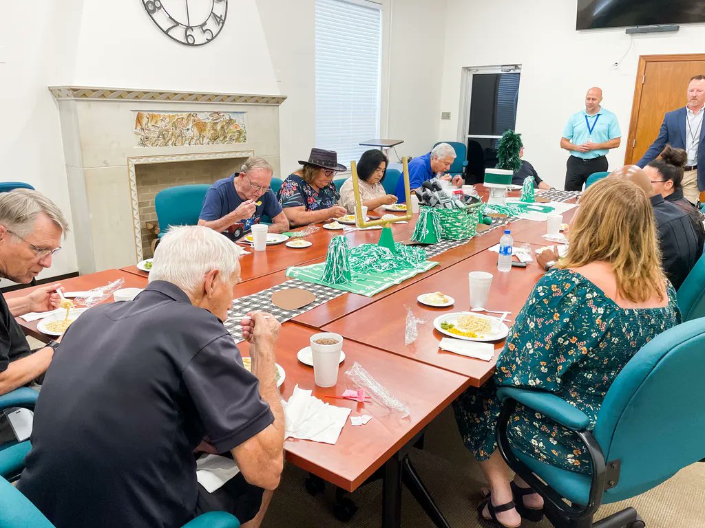 #BrenhamISD recently hosted our annual #CitizensOnPatrol Appreciation Luncheon at our central office to thank these leaders for their service. They help run traffic across the district before and after school and help patrol events. We are grateful! #BrenhamTx #WashingtonCountyTx