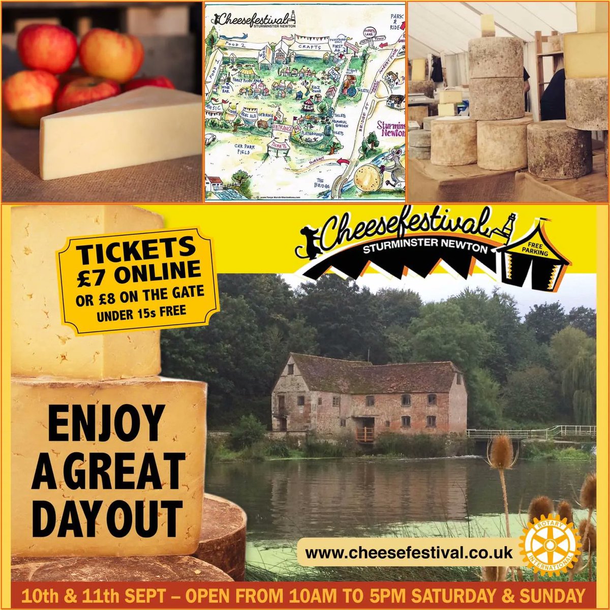necheesemaking's tweet photo. ✨🎉🧀 Cheesy Weekend Fun Alert! 🧀🎉✨
🧀 9/10 - Atlanta Grilled Cheese Festival - Atlanta, GA
🧀 9/11 - Maine Cheese Festival - Pittsfield, ME
🧀 9/10-11 - Sturminster Newton Cheese Festival - Sturminster Newton, UK
 ✨Check https://t.co/F2ZShTiXks for more cheesy events!✨ https://t.co/NJnqQDv4Rs