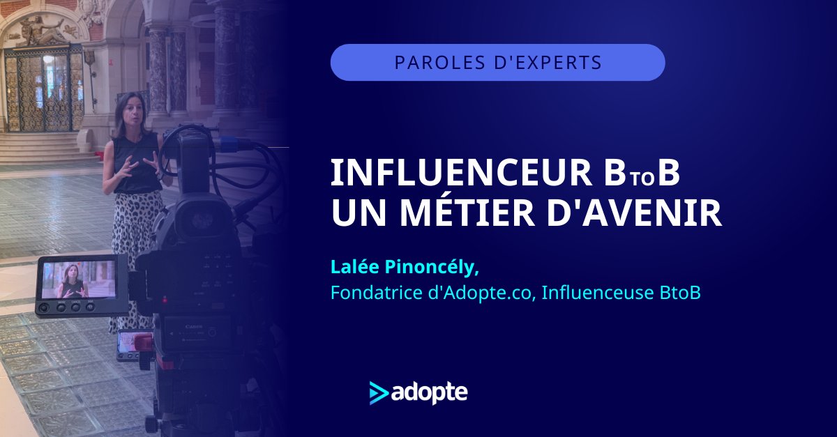 💡 La mission d'un influenceur BtoB ?
✔️ Identifier des problématiques puis partager la/les solutions auprès de son écosystème
✔️ Faire se rencontrer des communautés qui ont des choses à partager

Notre fondatrice <a href="/ByLalee/">Lalée Pinoncély</a> vous en dit + :
👉adopte.co/paroles-d-expe…

#InfluenceBtoB