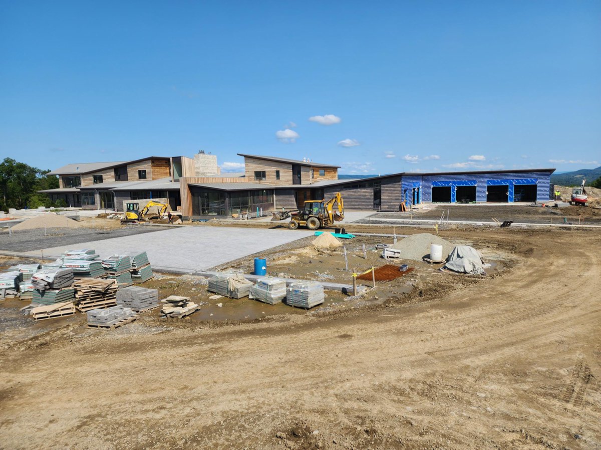 What a site (and sight)! Landscape construction at its finest.  #masonry #construction #landscape