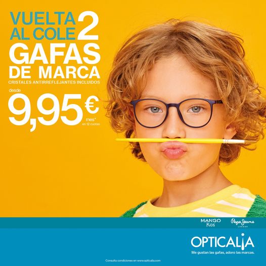 📚
¡Preparados para la #vueltaalcole ⁉
👌
con #visionAlmansa desde 9,95 euros al mes.
Y son 2 #gafas completas con #antirreflejante
👏
@opticalia #opticaAlmansa 
 #promociones #ofertas #Almansa