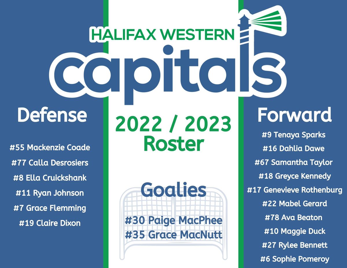 Introducing your 2022-2023 
Halifax Western Capitals!!!