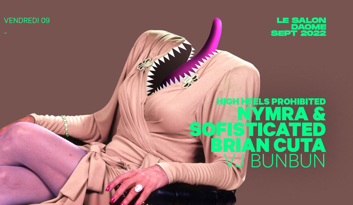 Well folks...are you prepared for tonight for another round of High Heels Prohibited at Salon Daomé? Shoes are shining 👠👟 and your stretching session is done 🤸‍♀️✅ ?  Arrive early, we are doing a B2B all night with Brian Cuta...you wanna be there for the whole journey!! 💃🕺