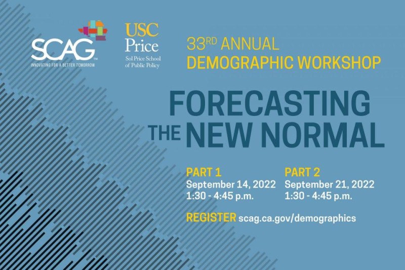 Join PRB's @DataGeekB and other speakers at the 33rd annual Demographic Workshop hosted by <a href="/USCPrice/">USC Price School</a> and <a href="/SCAGnews/">Southern California Association of Governments</a> on Sept. 14 and Sept. 21.

Register at ow.ly/xSG350KBCIC

<a href="/mattkahn1966/">Matthew E. Kahn</a> <a href="/ProfDowellMyers/">Dowell Myers</a> <a href="/DrShaunHarper/">Shaun R. Harper</a> <a href="/geeshree/">Ganga Shreedhar</a> <a href="/CircellaG/">Giovanni Circella</a> <a href="/EloraRaymond/">@eloraraymond@mastodon.social</a> <a href="/Kevin7Kane/">Kevin Kane</a>