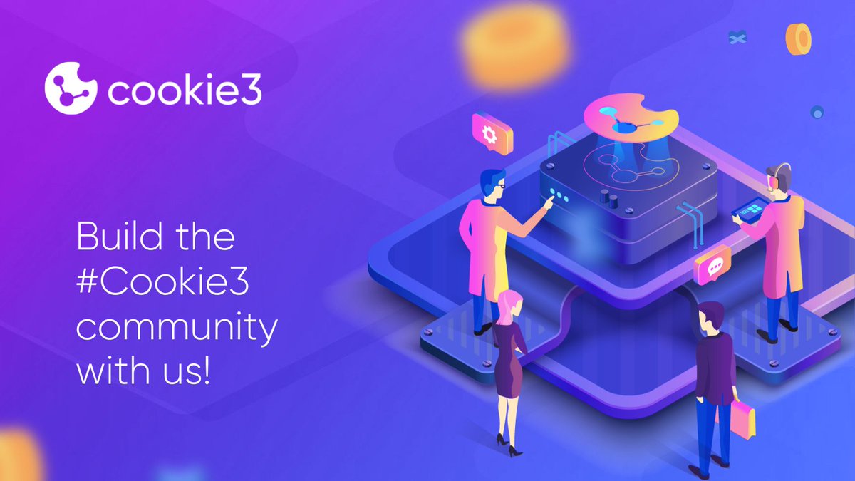 cookie3's tweet photo. Build the #Cookie3 community with us! 🍪 

Join our Telegram channel here: https://t.co/2iFajflhzS 

And if you are not on the TG you can join us on our Discord here: https://t.co/iPOcIdUd3g

We have lots of surprises there🍪🎁 

#Cookie3 #JustBakeIt #Cookie3Bakers https://t.co/FAPmRjBiZ0